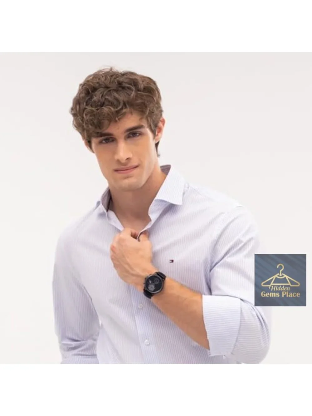 Men's Multifunction Watch - Genuine Leather Strap Skeleton Sub-Eye Dial - Water